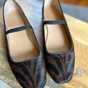 Madewell Greta Ballet Flat in Calf Hair
